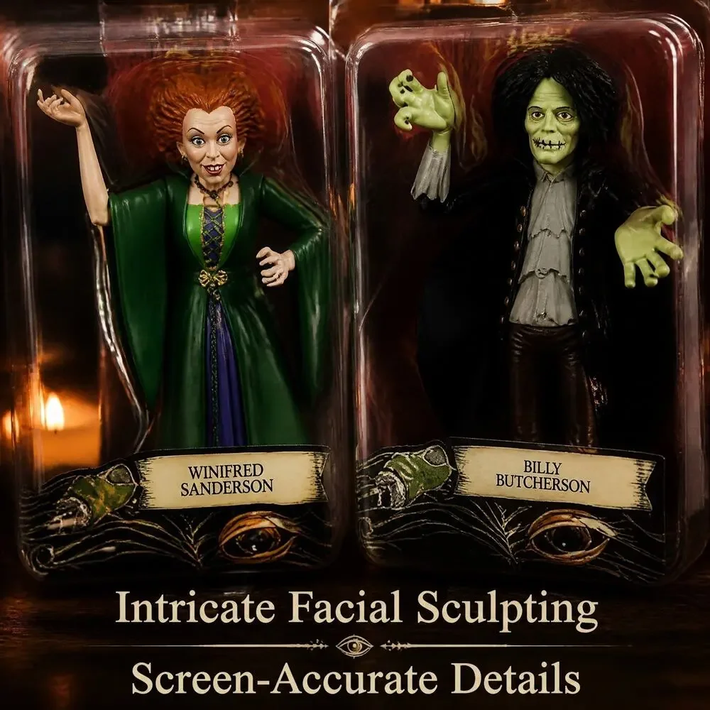 NECA Hocus Pocus Toony Terrors Complete Set 4 Sanderson Sisters Billy 6